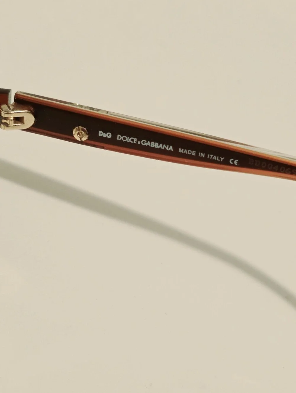 D&G Dolce & Gabbana 4160 Brown Rectangular Eyeglasses Frames 51-15-135 Italy